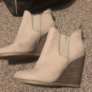 COACH barely worn leather boot high heels